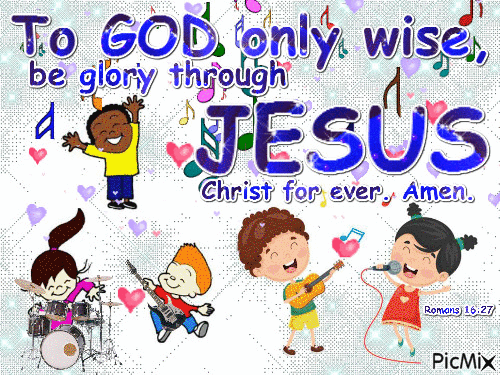 Glory be to the Almighty JESUS! - Zdarma animovaný GIF