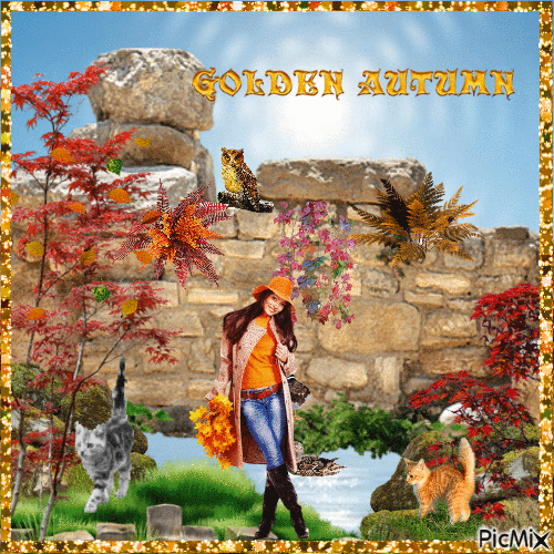 golden autumn - 無料のアニメーション GIF