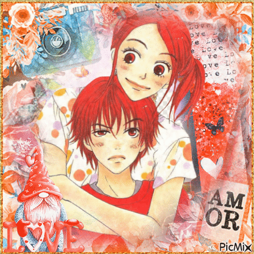 Manga love - Бесплатный анимированный гифка