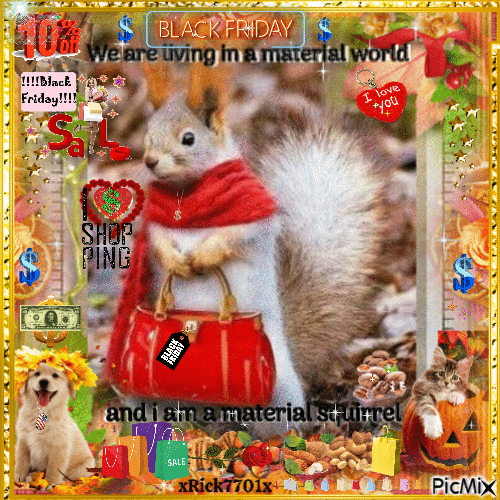 Material squirrel and his two  buddies   10-2-22  xRick7701x - Bezmaksas animēts GIF