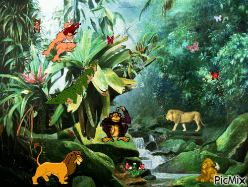 La jungle - Animovaný GIF zadarmo