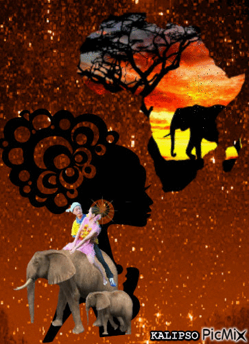 Afryka - GIF animado grátis