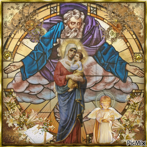 Jesus and Mary 🙏 - Besplatni animirani GIF