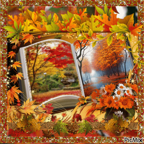 autumn scene - Besplatni animirani GIF
