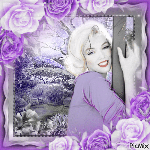 Marilyn Monroe, Actrice, Chanteuse américaine - Gratis animerad GIF