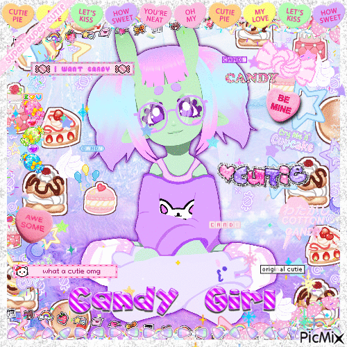 Candy Girl Cupcake - Бесплатный анимированный гифка