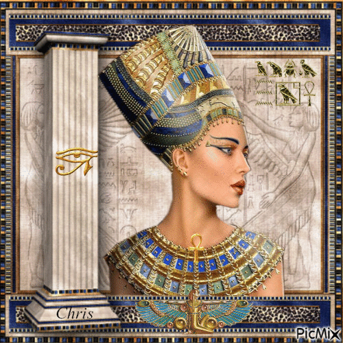 la princesse d'Egypte - Бесплатный анимированный гифка