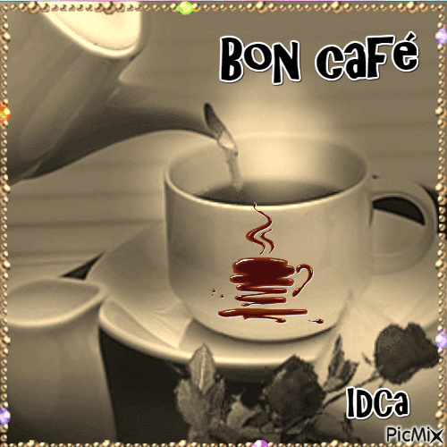 Bon caf& - GIF animate gratis