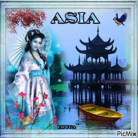 Beauté d'Asie - GIF animate gratis