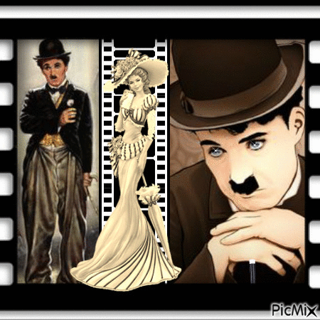 Charlie Chaplin - Bezmaksas animēts GIF