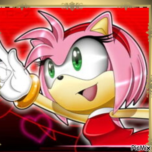 Amy Rose - Tons rouges - zdarma png