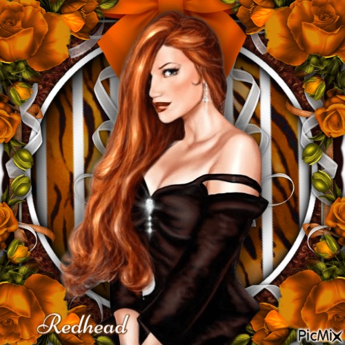 Red-haired Beauty-RM-11-09-23 - png gratis