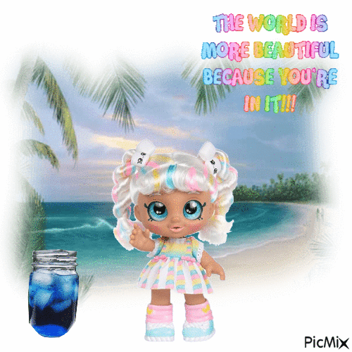 The Worlds More Beautiful Because Your In It - Gratis geanimeerde GIF