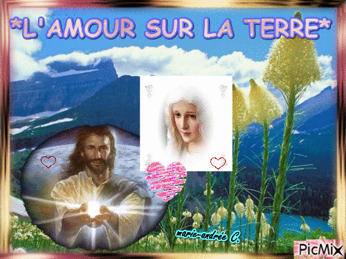 " L'Amour sur la Terre " Le divin. - Безплатен анимиран GIF