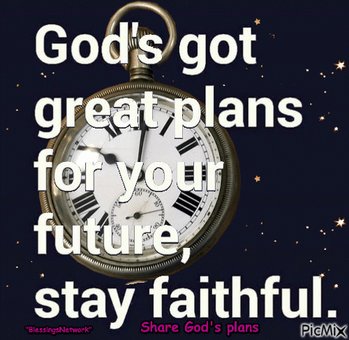 God's plans for you - Bezmaksas animēts GIF