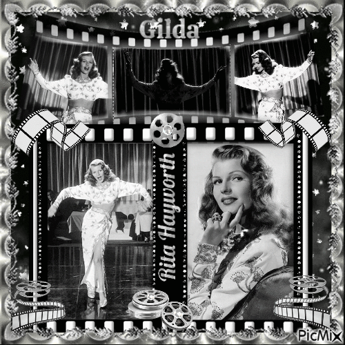 Rita Hayworth, Actrice américaine - GIF animasi gratis