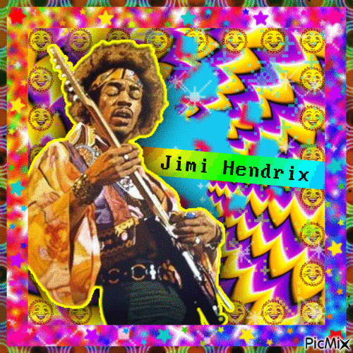 Jimi Hendrix - Бесплатни анимирани ГИФ