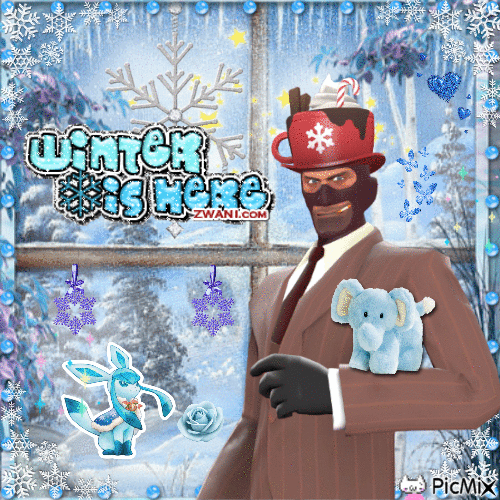 winter is here spy - Free animated GIF