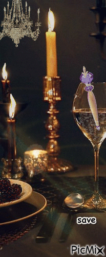 velas y copa - Ilmainen animoitu GIF