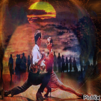 Danse au clair de lune - Darmowy animowany GIF