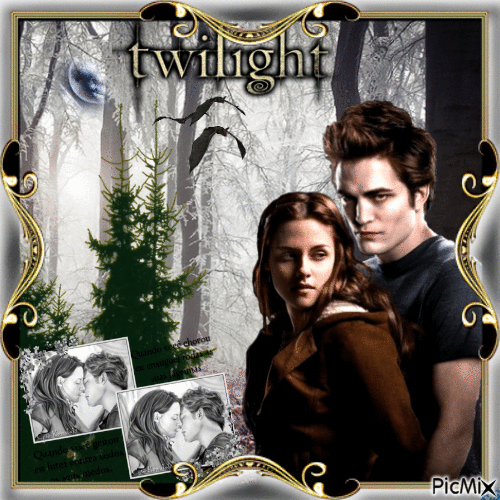 Twilight Edward und Bella - Animovaný GIF zadarmo