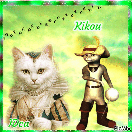 Kikou les chatons - GIF animé gratuit