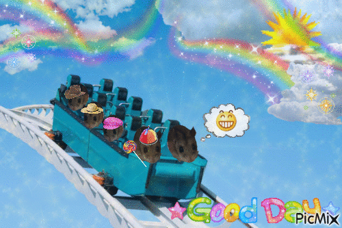 hammy rollercoaster - GIF animado gratis
