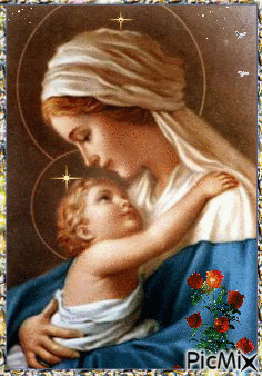Holy Mother & Child - Free animated GIF