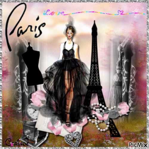 I Love Paris - GIF เคลื่อนไหวฟรี