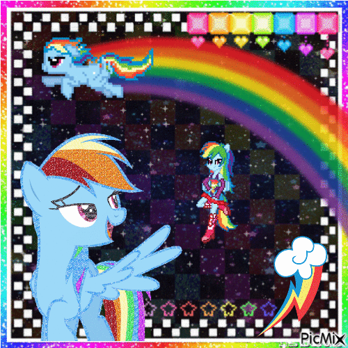 Rainbow Dash! - GIF animé gratuit