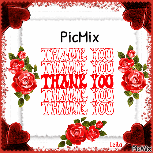 PicMix, Thank you..... - Gratis animerad GIF