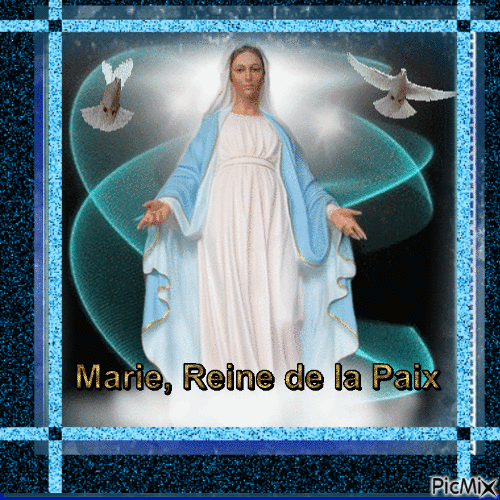 Marie, Reine de la Paix - Бесплатный анимированный гифка