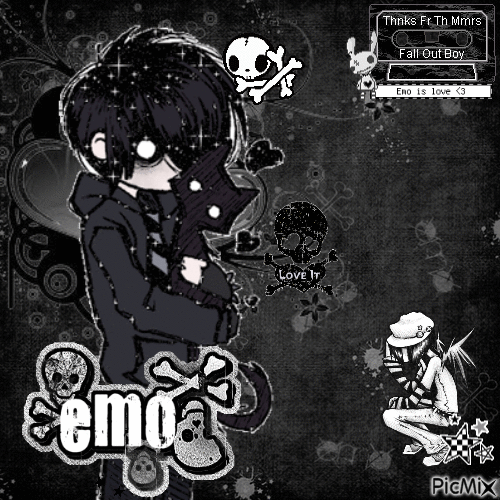 emo boy - Darmowy animowany GIF