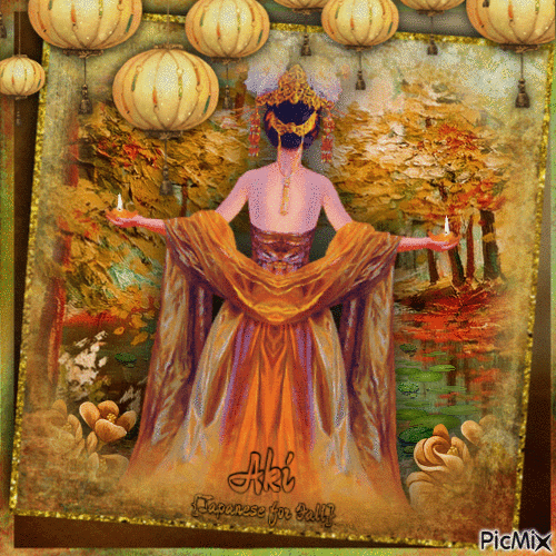 Oriental Fall - Gratis animeret GIF