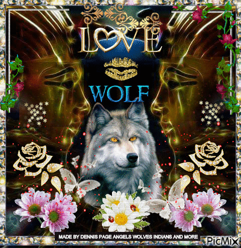 WOLF LOVE - Бесплатный анимированный гифка