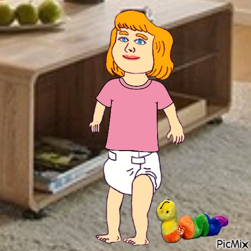 Baby and Inch in living room - bezmaksas png