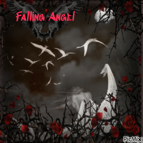 Falling Angel - Бесплатный анимированный гифка