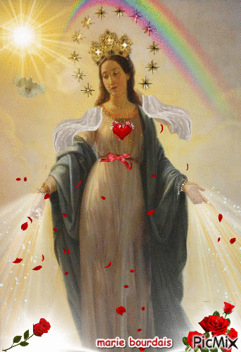 sainte vierge marie - Gratis animerad GIF