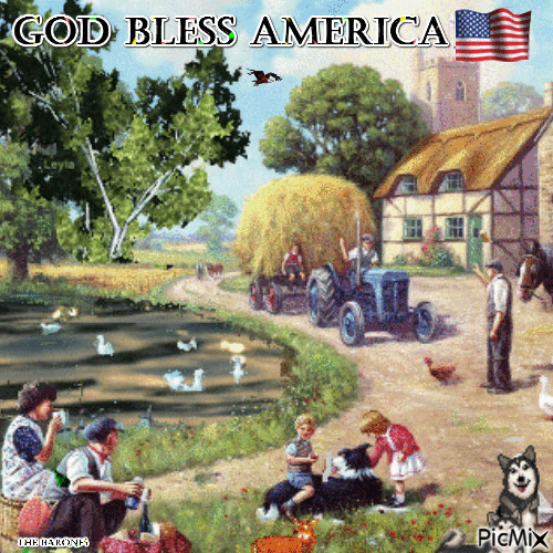 God Bless America - Ingyenes animált GIF