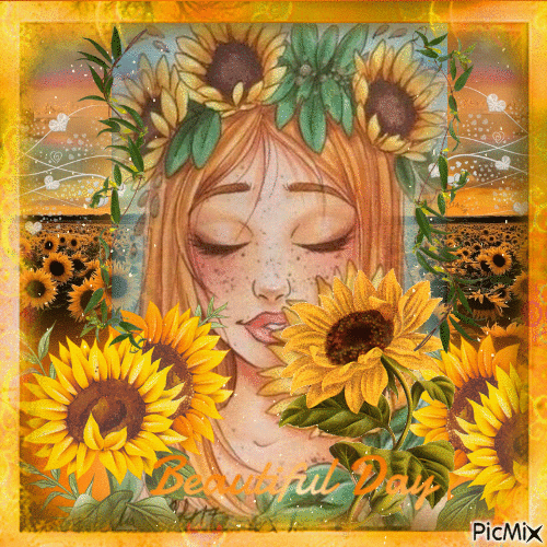 sunflowers - Free animated GIF