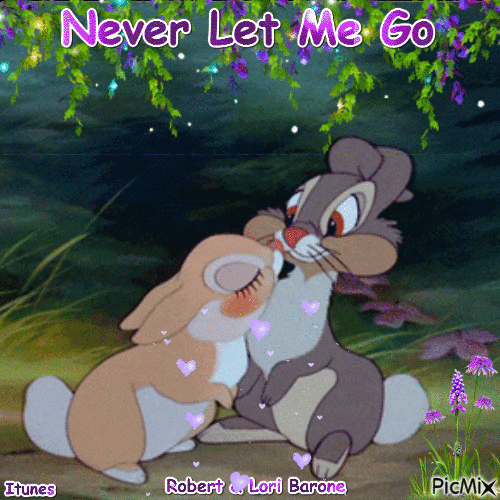 Never Let Me Go By Robert and Lori Barone is on Itunes - GIF animado grátis