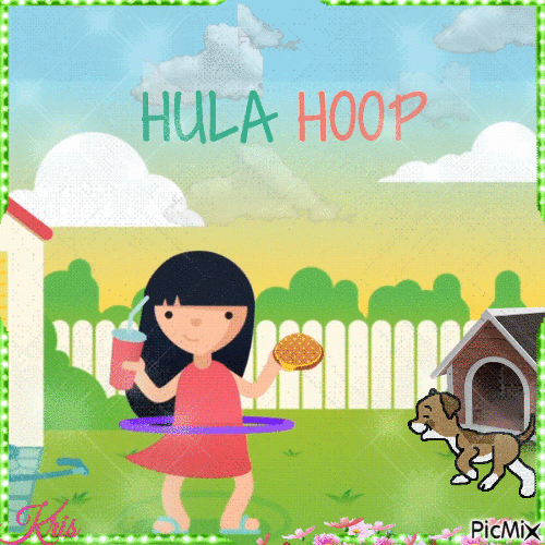 Hula Hoop - GIF animado gratis