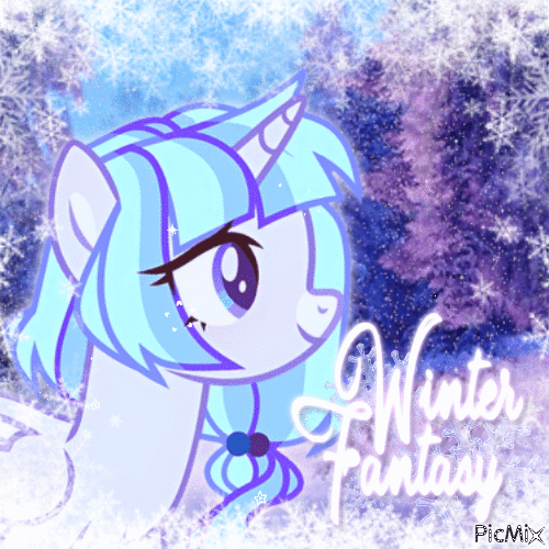 winter alicorn - Gratis animerad GIF