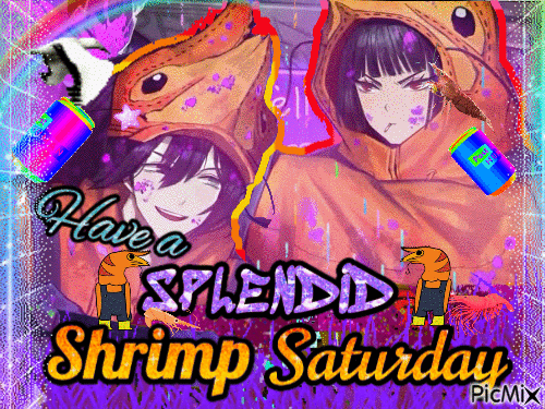 happy shrimp saturday! - 無料のアニメーション GIF