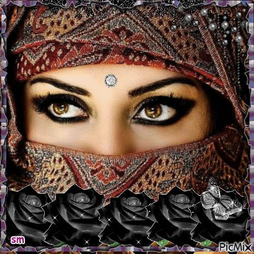 ojos de mujer turca - Бесплатный анимированный гифка