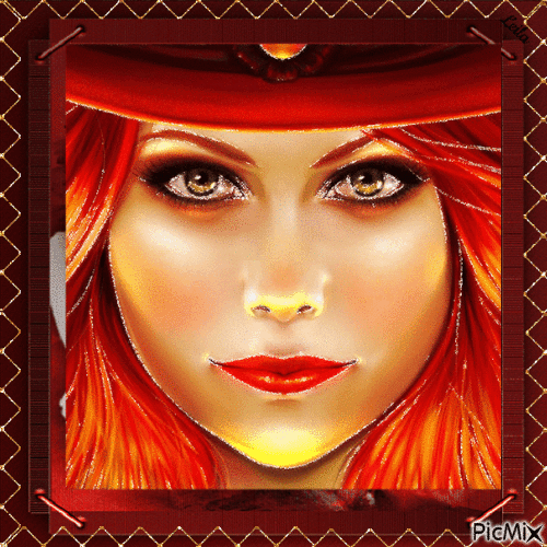 Lady in red 7 - Δωρεάν κινούμενο GIF