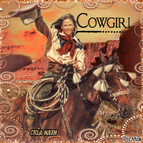 Cowgirl - Δωρεάν κινούμενο GIF