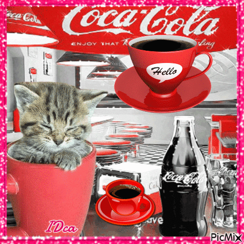 Café ou coca cola ? - Ilmainen animoitu GIF
