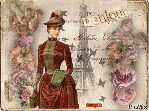 vintage Paris - Bezmaksas animēts GIF