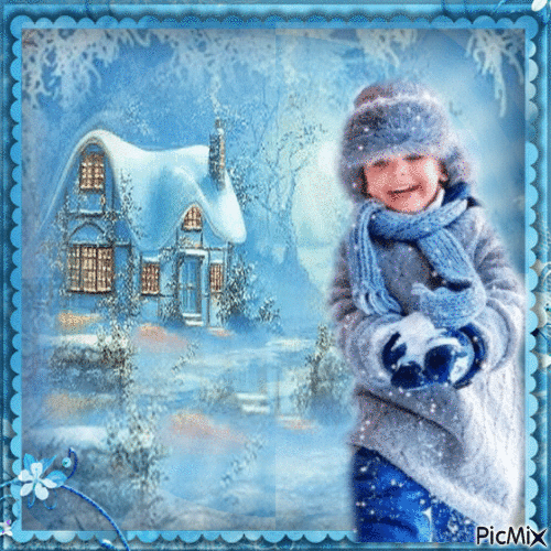 Winter blue - Ingyenes animált GIF